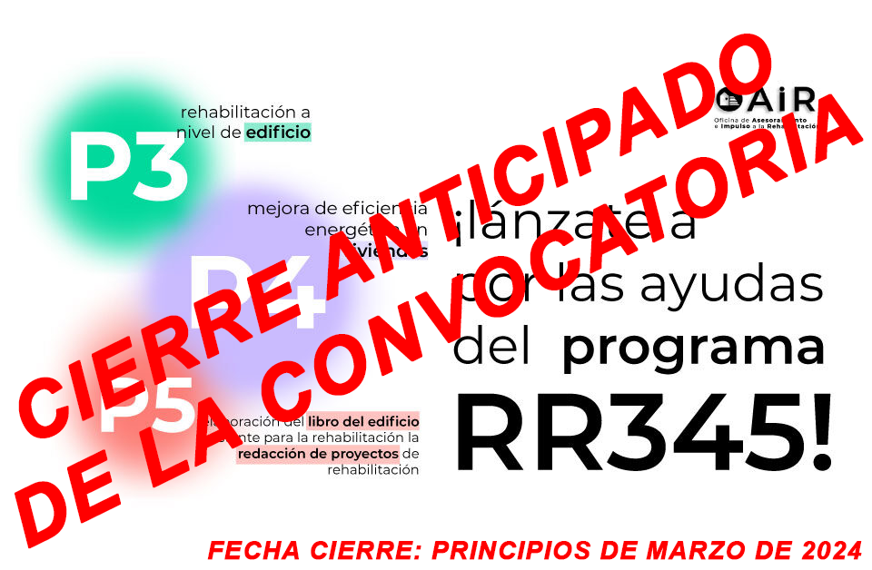 Lee más sobre el artículo Posible Cierre Anticipado de la Convocatoria de Ayudas RR345